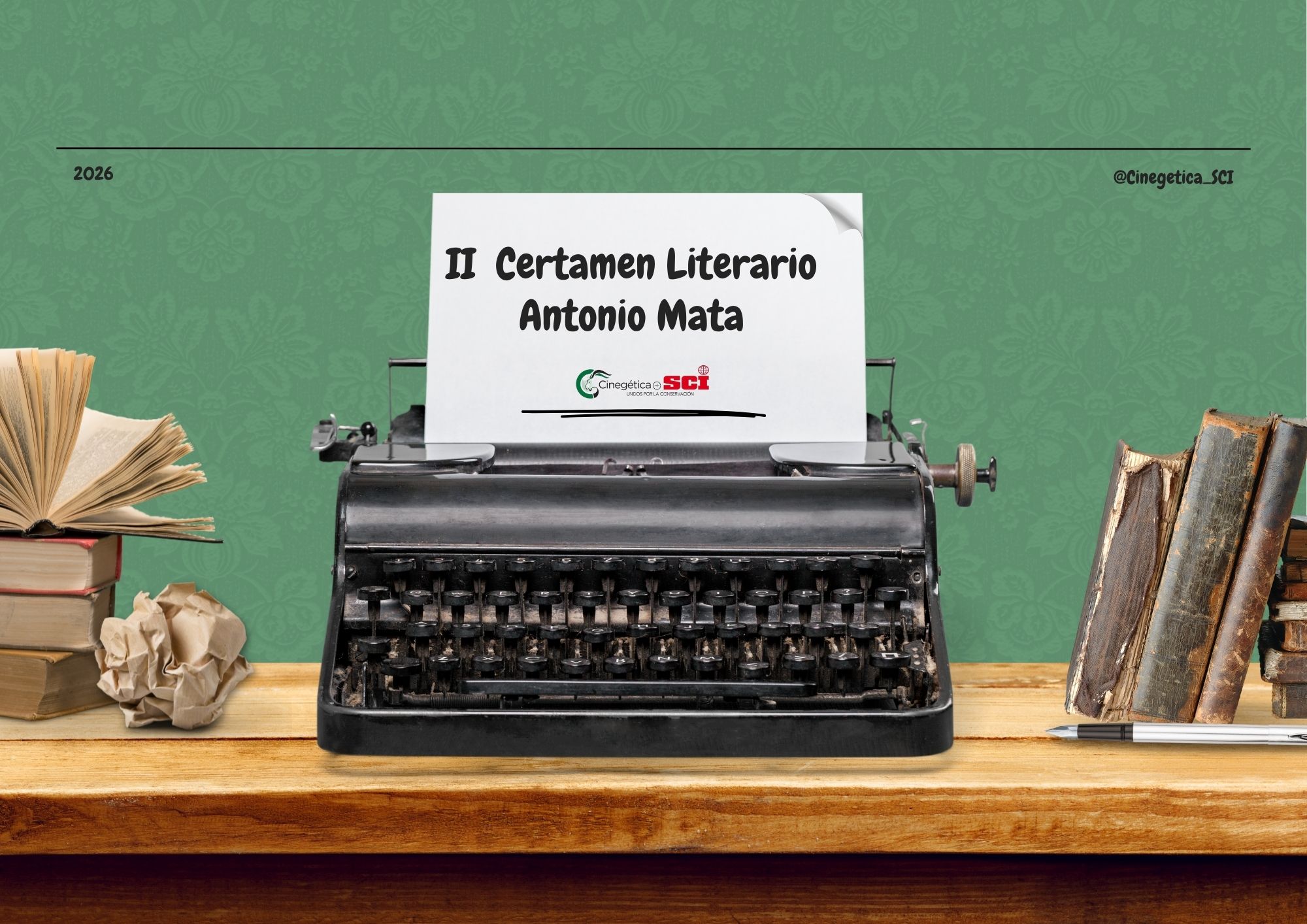 ​​​​​​​Cinegética-SCI convoca el II Certamen Literario “Antonio Mata” 2026