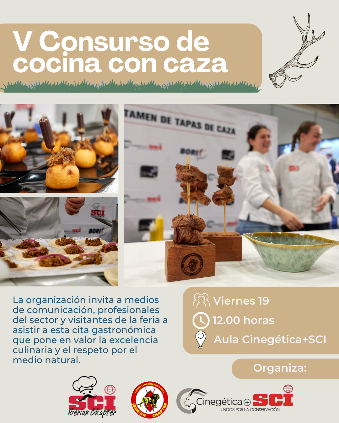 Cinegética+SCI impulsa el talento culinario joven con su V Concurso de Cocina con Caza