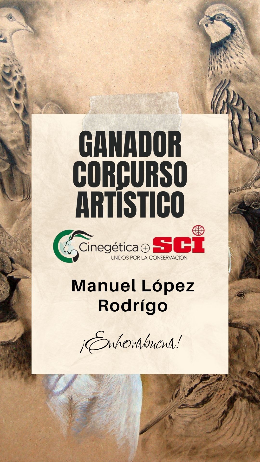 Manuel López Rodrigo, ganador del concurso para elegir la imagen oficial de Cinegética+SCI 2027